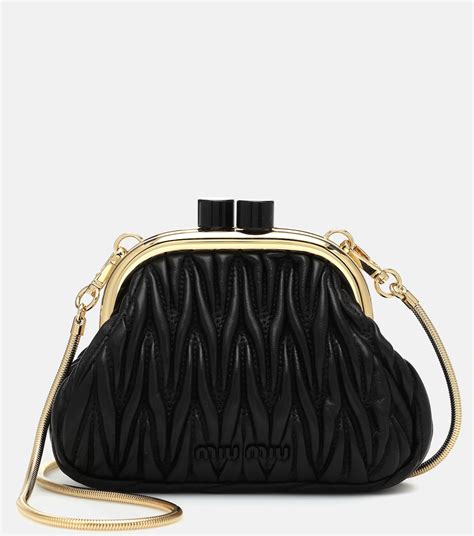 clutch wildleder schwarz miu miu|miu michael's bags.